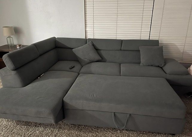 Gray Sectional Sofa Bed