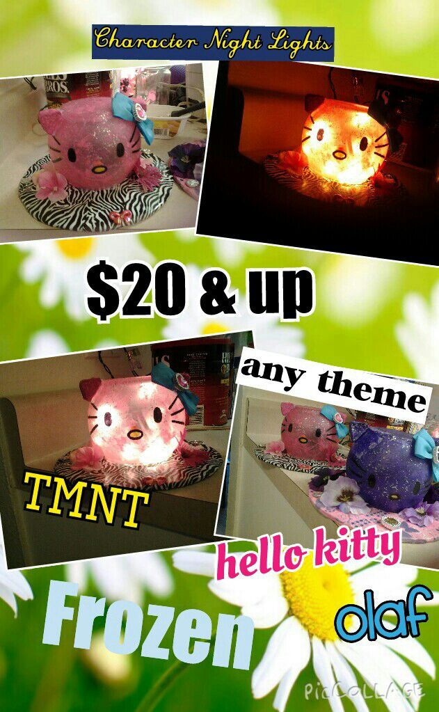 Custom made children's night lights