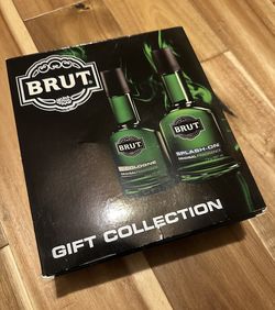 Unused - BRUT BY BRUT 5.0 OZ + 7.0 OZ COLOGNE / SPLASH-ON SET FOR MEN