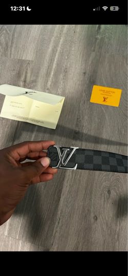 Louis Vuitton Belt 100% Authentic | LV Black checker | Fast Shipping