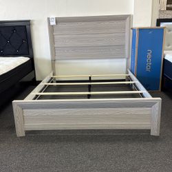 Queen Grey Bed Frame 
