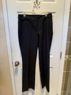 Nine West Classic Navy Blue Straight Legs Stretchy Pants