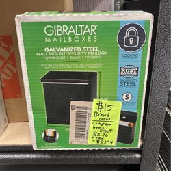 Steel Locking Mail Box. Brand New