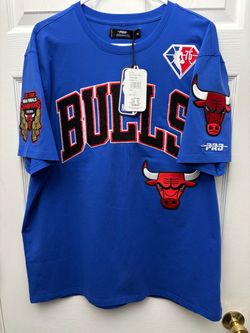 NBA royal blue Chicago bulls stiched shirt