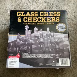 Glass Chess & Checkers, By Cardinal