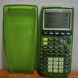 Texas Instruments TI-83 PLUS graphing Calculator,translucent Lime Green