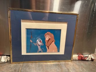 1995 Lion King Simba Rafiki Lithograph