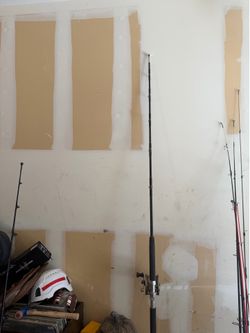 Vintage deep sea fishing rod and reel