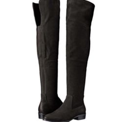 Aldo Women’s Over The Knee Riding Boots Black Suede Chiaverini US 6.5 Used