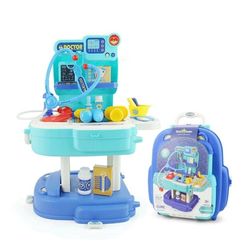 Kidewan Spielzeug Doctor Kit Role Play Backpack Educational Doctor Toys Set