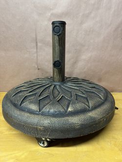 Bronze color 45lbs Heavy Duty Mobile Patio Umbrella Base