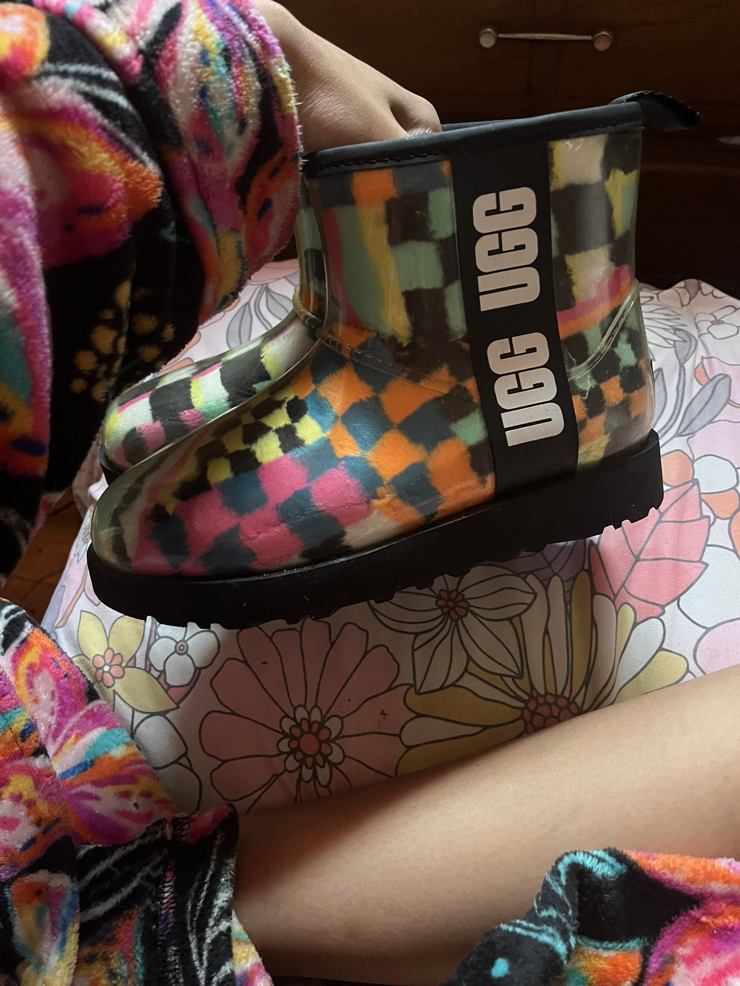Clear Ugg Mini Boot (Checks)
