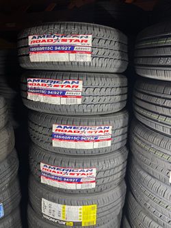 185/60R15 American C Load New tires mounted and balanced included