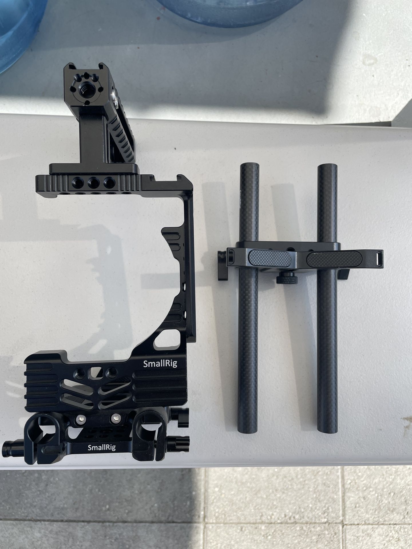 Panasonic GH5 Smallrig Cage And Carbon Fiber Lens Holder