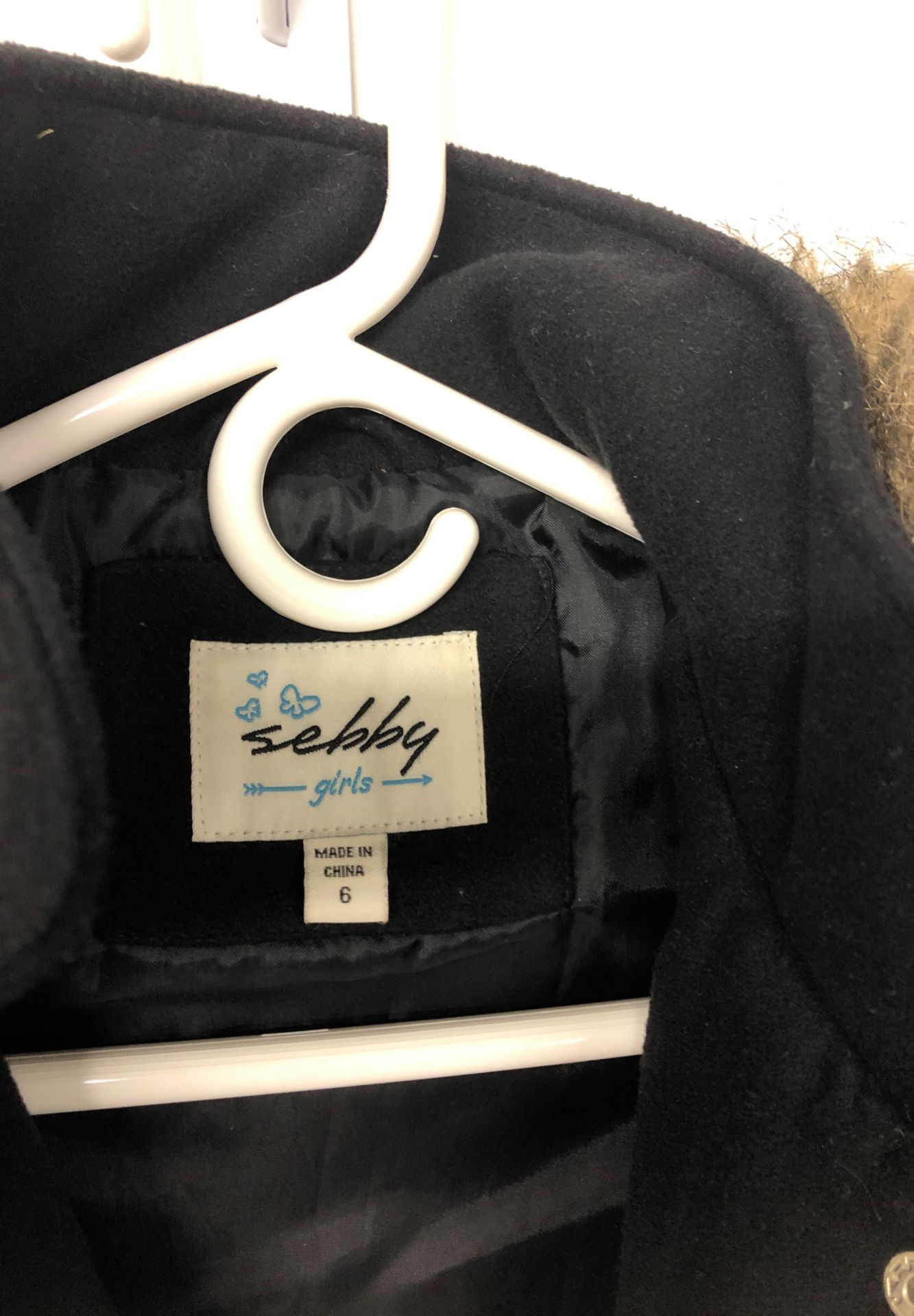 Size 6 Girls Black Jacket