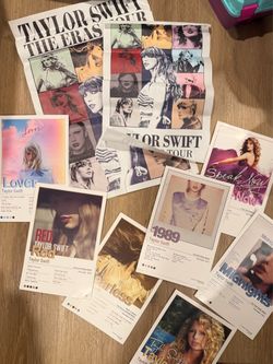 Taylor Swift Poster Bundle – Eras Tour, Lover, 1989, Reputation & More! – $10