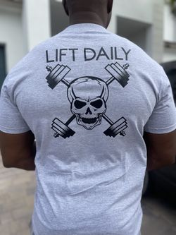 Lift Daily Skull & Barbell Tee