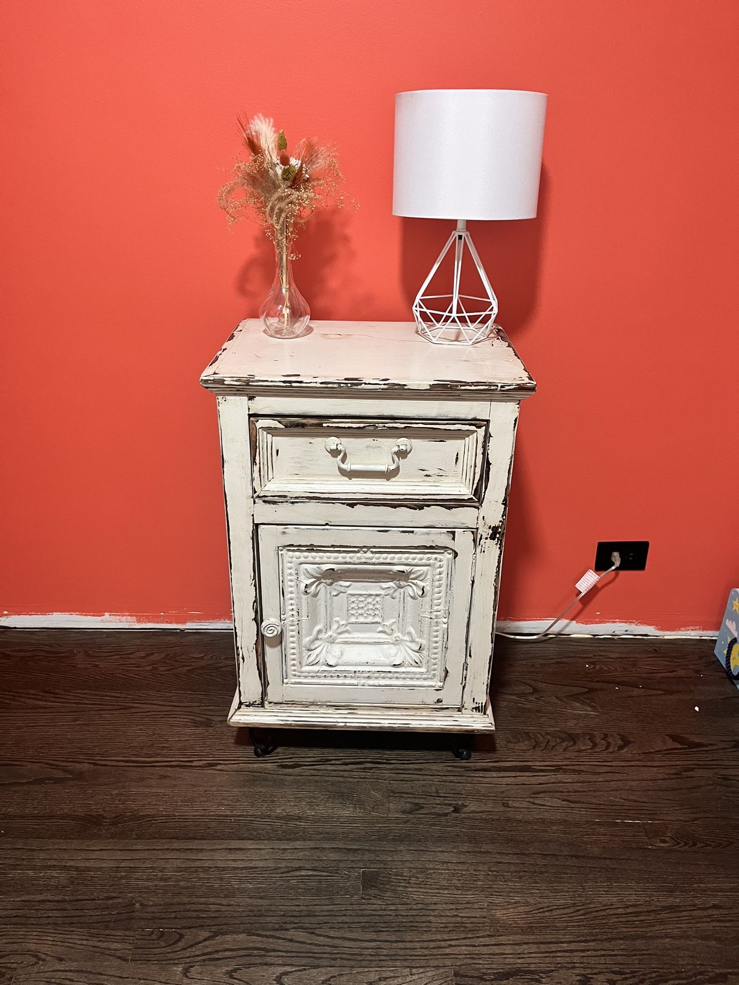 Solid Wood Nightstand 