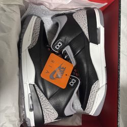 jordan 3 black cement size 8