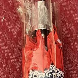 Red Patterned Umbrella 