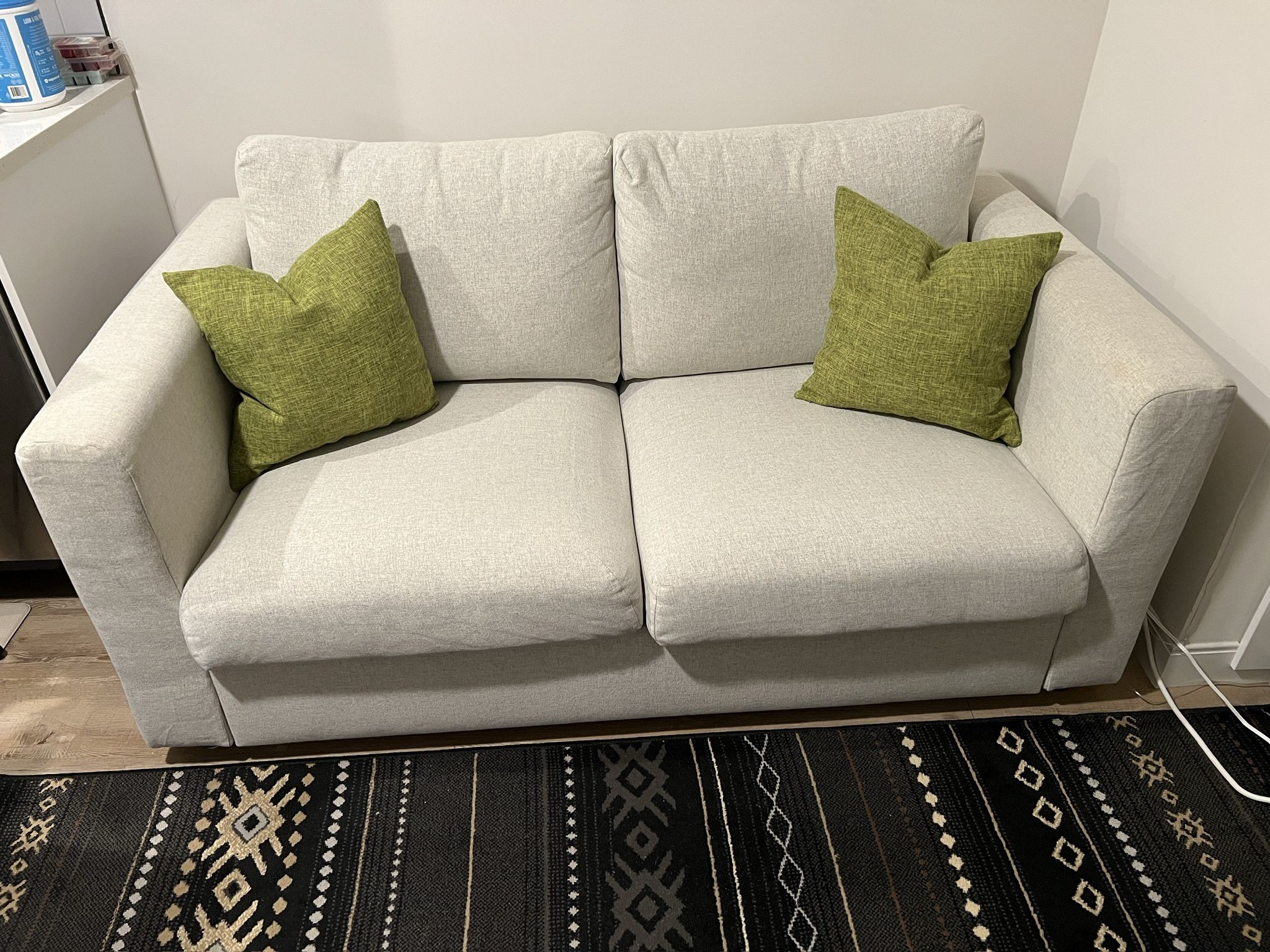 2 Seater Couch w/Pillows (Machine Washable)