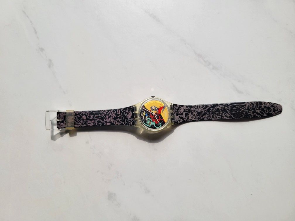 vintage Swatch "Jungle Tangle" GK235, designed by Francisco Capdvila in 1997