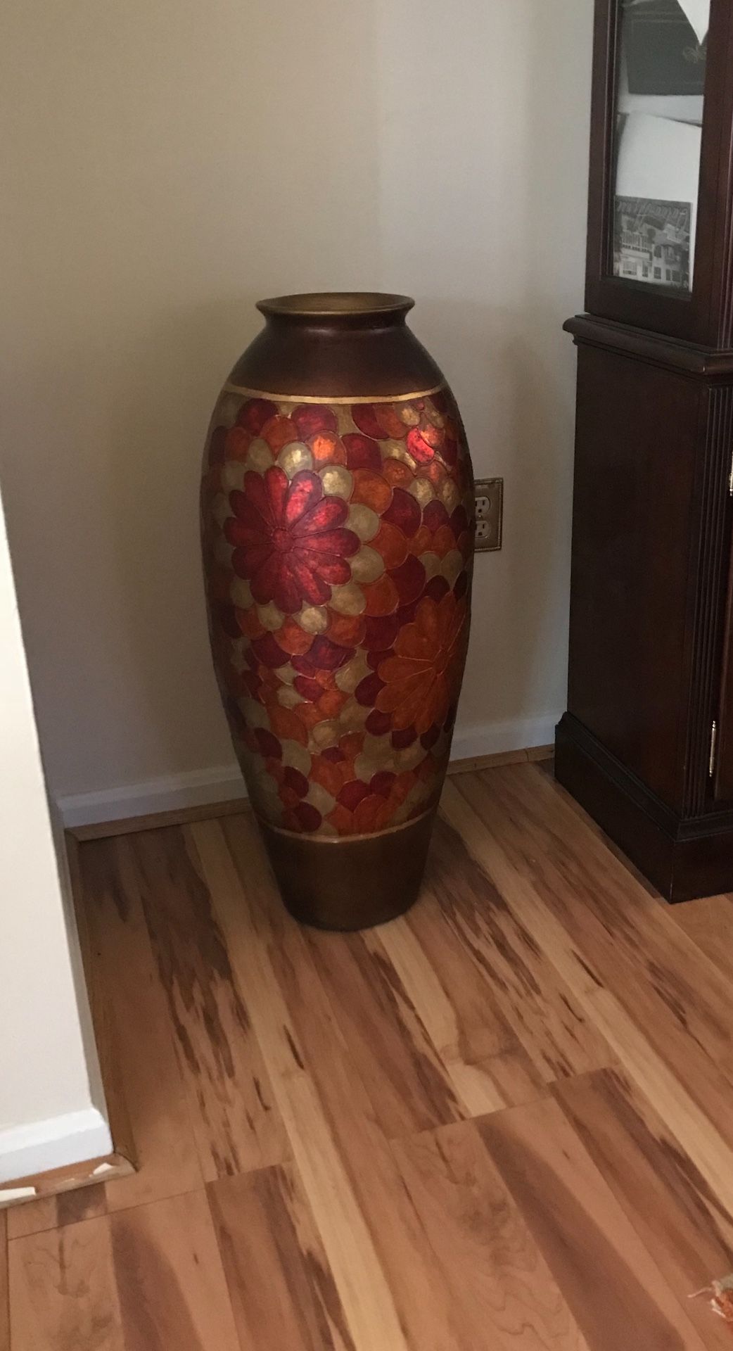 Beautiful Metallic Floor Vase