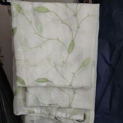 Sheer With Leaf Design 