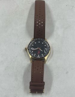 Men’s watch L.F.C. 42MM Classic Leather Strap Watch Gold/Black/Brown