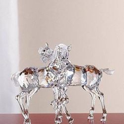 Swarovski Crystal “foals” In Original Box No Certificate Mint Condition 