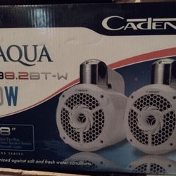New Cadence Amplified 8" Two-way WakeBoard Tower Speakers w Bluetooth Audio
