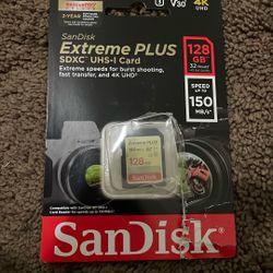 BRAND NEW 4k SDXC 128 GB