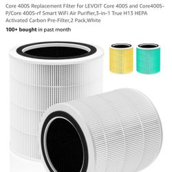 Pulluty Core 400S Replacement Filter for LEVOIT Core 400S and Core400S-P/Core 400S-rf Smart WiFi Air Purifier,3-in-1 True H13 HEPA Activated Carbon Pr