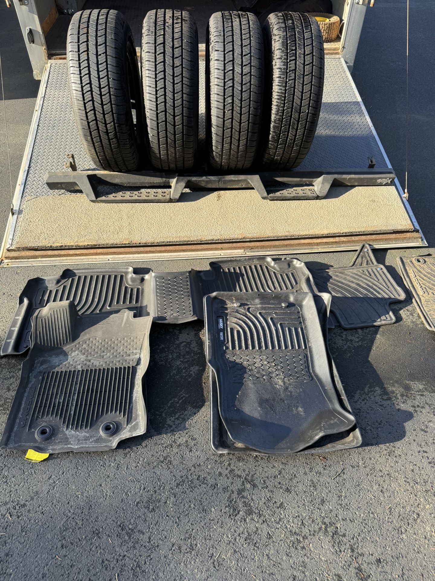 Toyota tires and wheels floor mats running boards