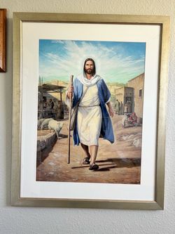 Framed Art Jesus Leaving Home to Begin His Ministry
