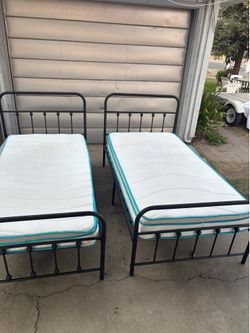 Two twin beds