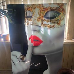 4 Feet Glass Art/ Fragile Wall Hanging 