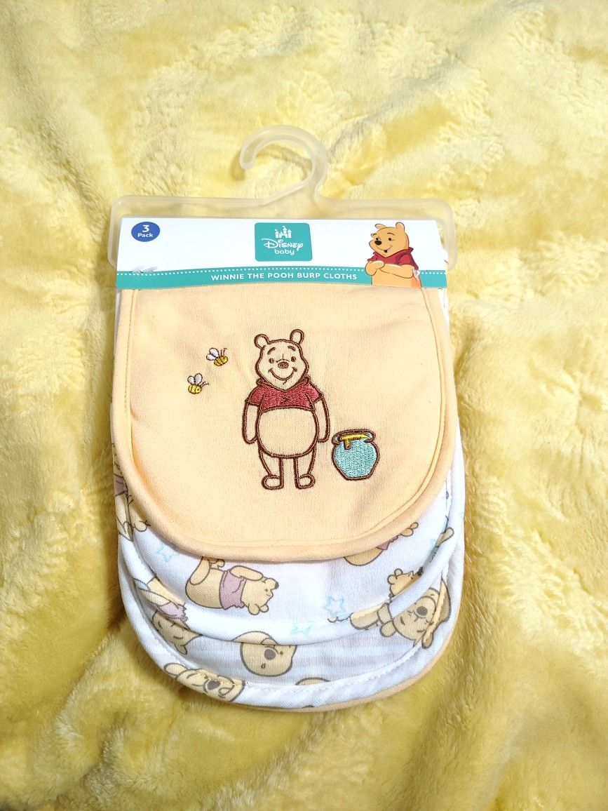 3-Set Winnie The Pooh Bibs - New