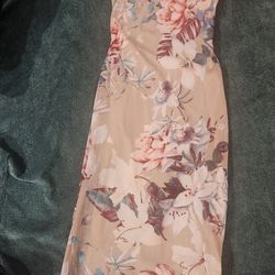 Light Pink Floral Dress