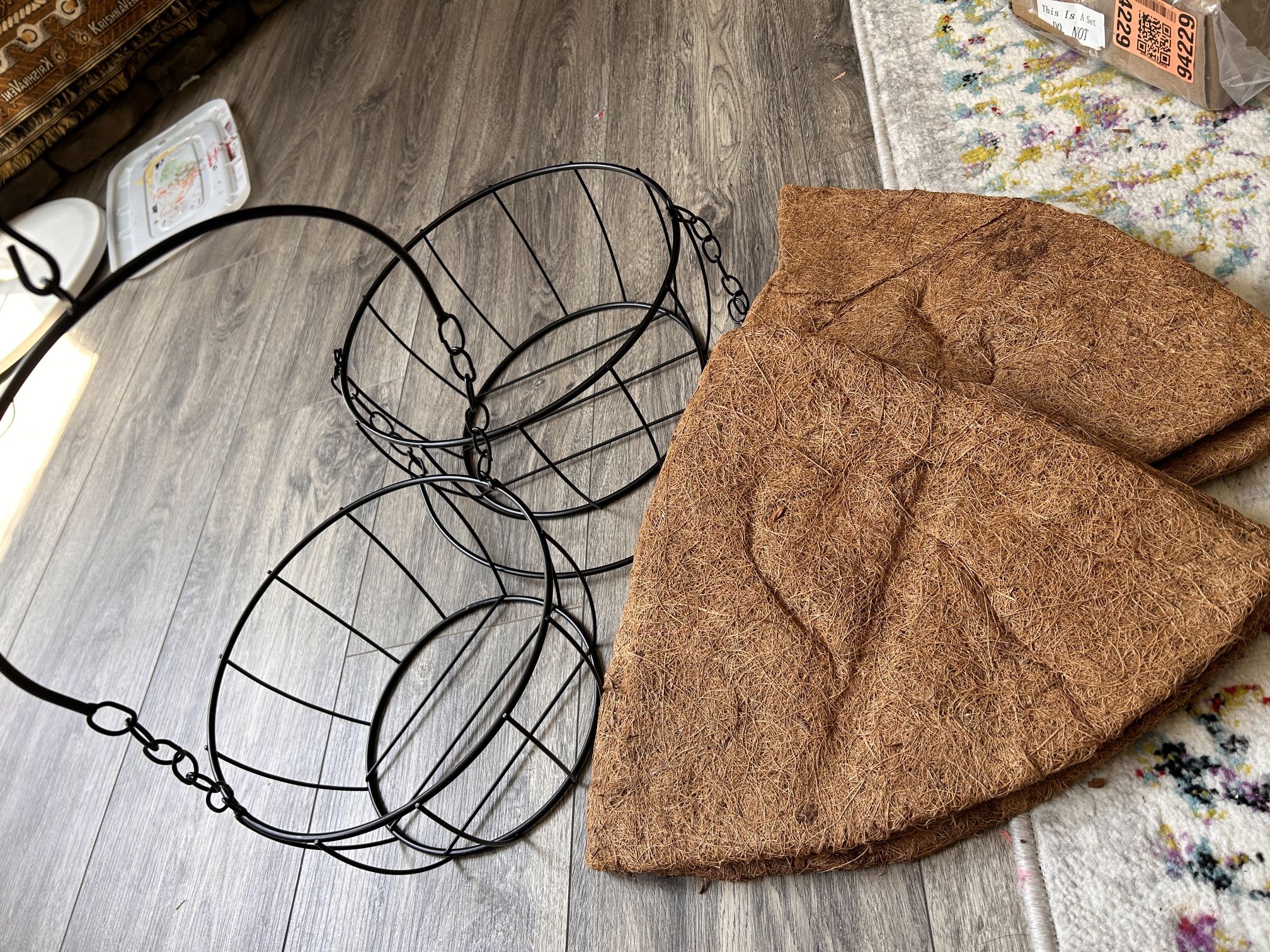 Hanging Plant Holders With Coir Base