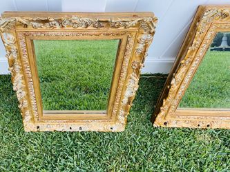 Beautiful wooden antique mirrors