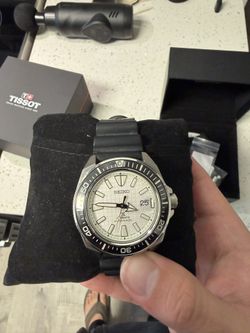 SEIKO PROSPEX WATCH, DIVER WITH A WHITE DIAL