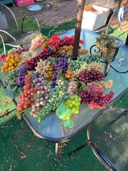 Grapes, grapes, grapes, rubber, plastic