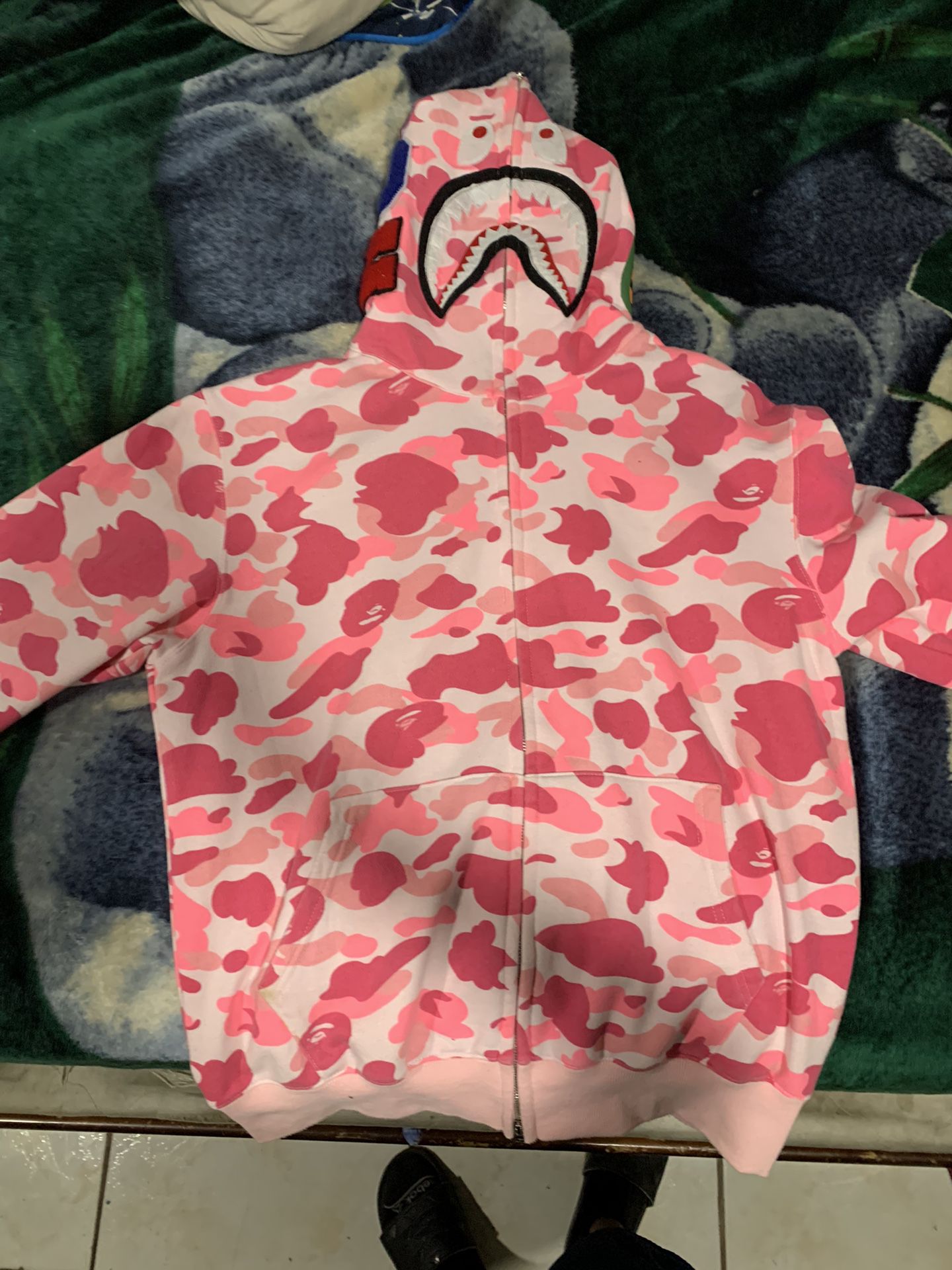 Pink Authentic Bape Hoodie Also Open For Trades