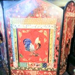 Fire Place Cover  Solid Wood Hand Painted