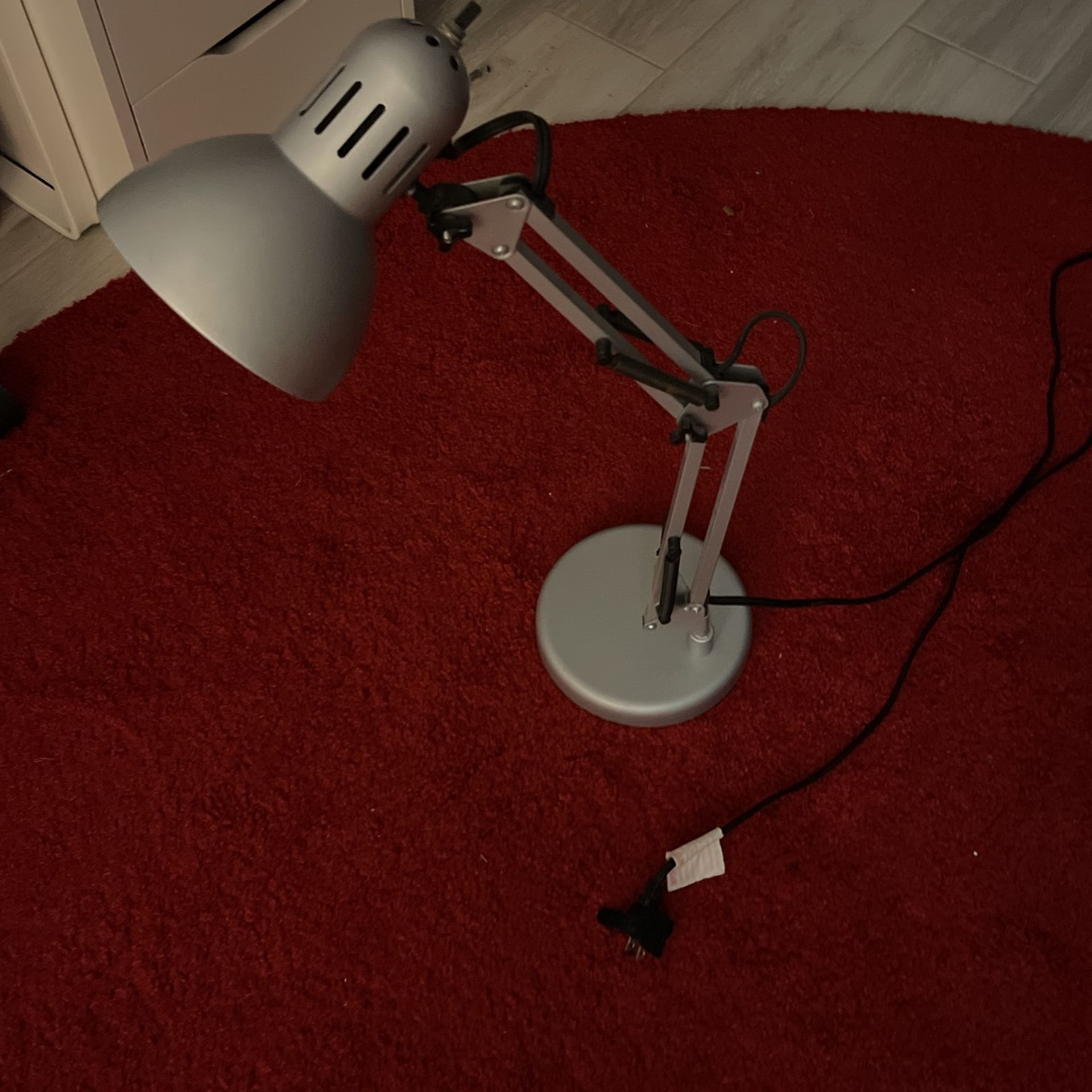 Silver Desk Lamp