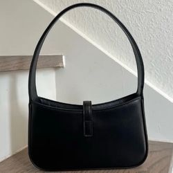 YSL underarm shoulder bag black gold