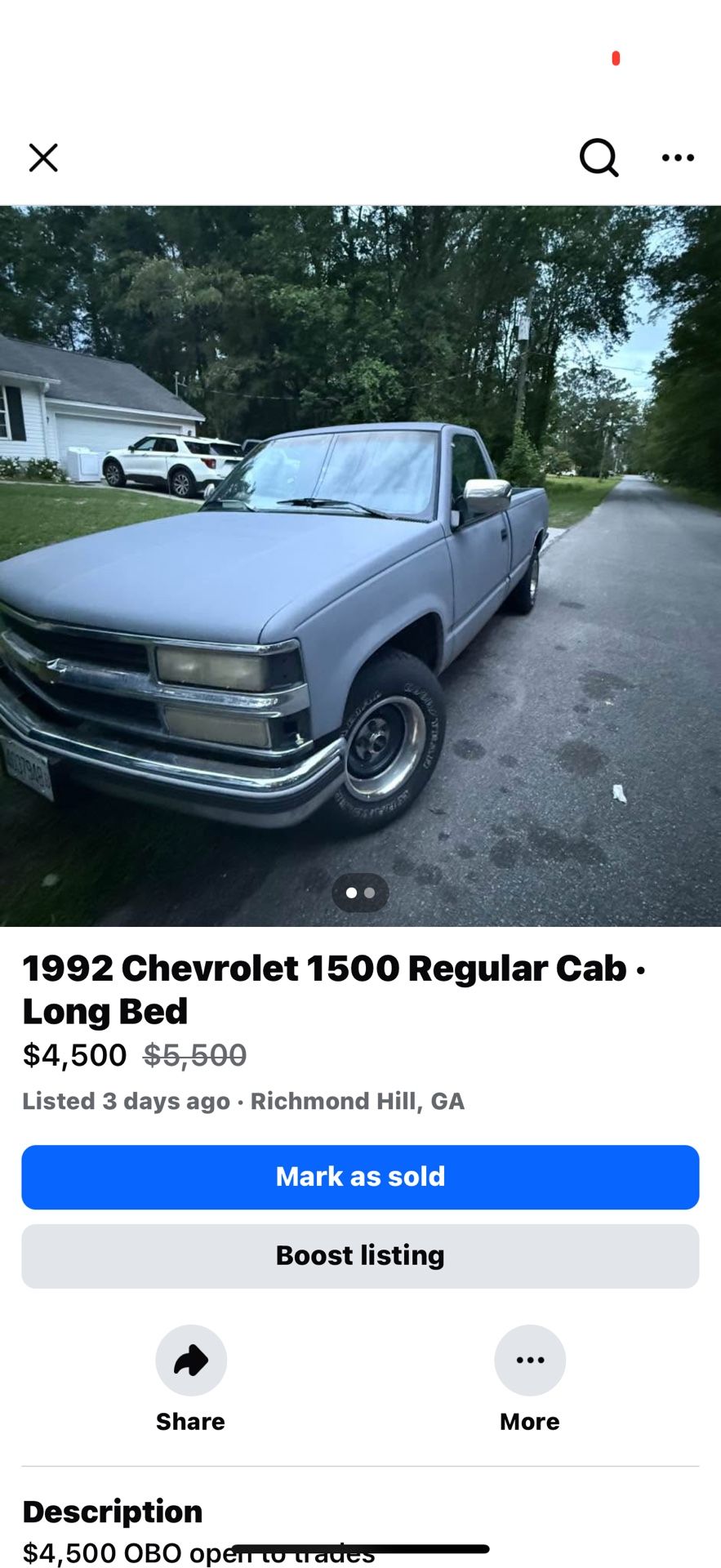 1992 Chevrolet 1500