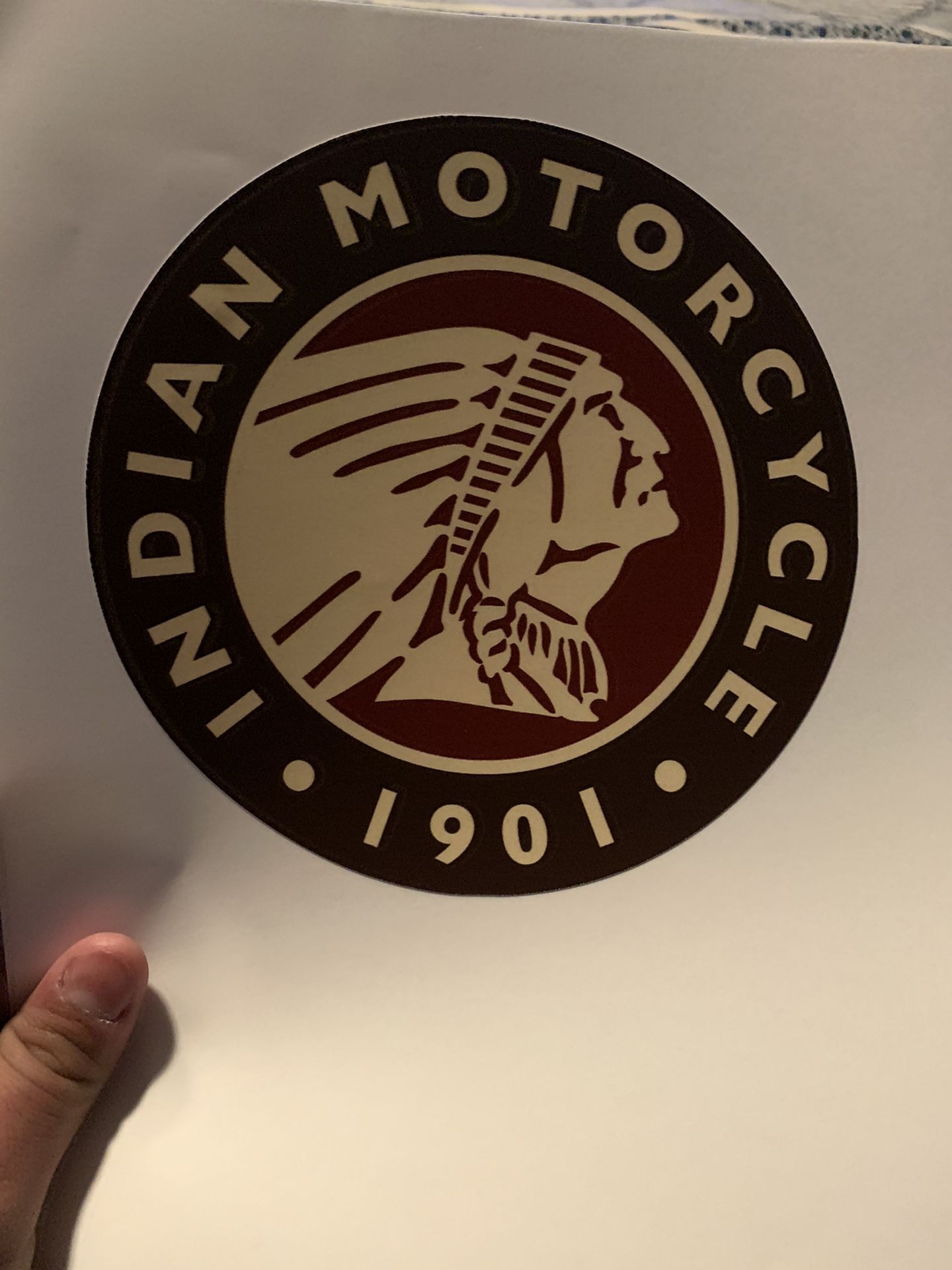2x Indian motorcycle decal sticker