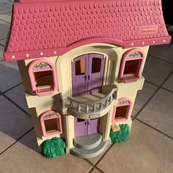Vintage Collectible 1990s Fisher Price Loving Family Dream Doll House